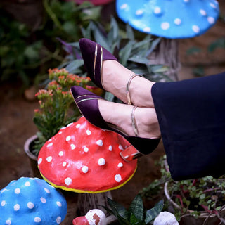 Velvet gold strip Blue My Store