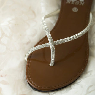 Fancy Elegant Toe Strips Brown My Store