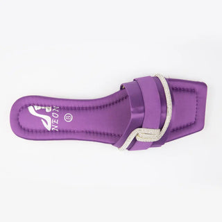 BAND SLIPPERS Purple Neon By Anum Hassan