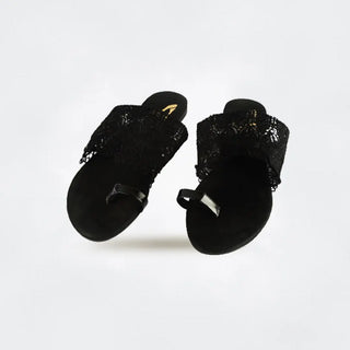 Lace Embellished Sliders My Store
