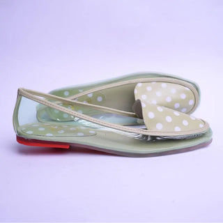 Dot Loafers Sea Green My Store