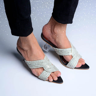 Classical Heel Silver My Store