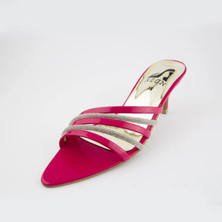 Crystal Strappy Sandals Purple My Store