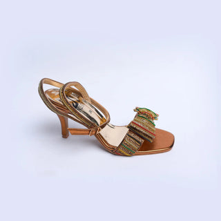 Bow Up Sandal Golden My Store