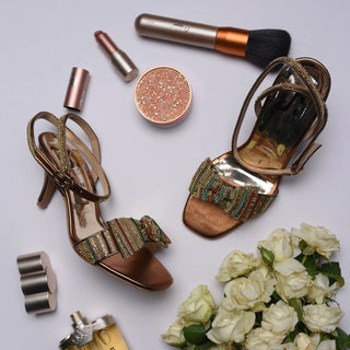 Bow Up Sandal Golden My Store