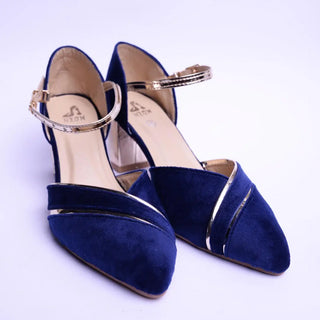 Velvet gold strip Blue My Store