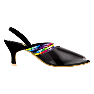 Rainbow Straps Pointed Toe Mules My Store