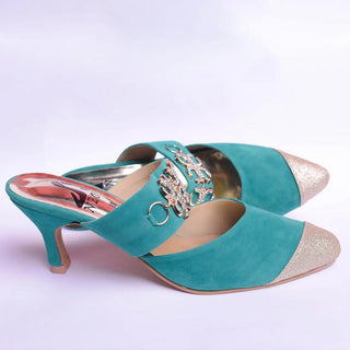 Clasp Velvet Sandles Red My Store