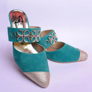 Clasp Velvet Sandles Red My Store