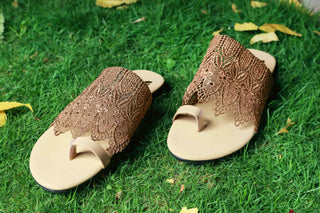 Lace Embellished Sliders My Store