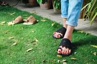 Lace Embellished Sliders My Store