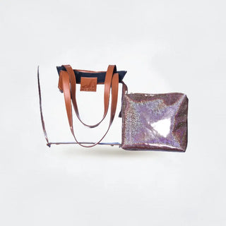 Two Pcs Transparent Tote Bag My Store