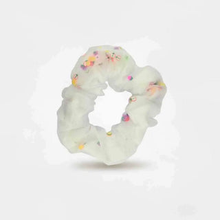 Organza  Scrunchies - White My Store