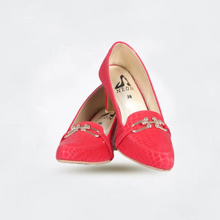 Croc Embossed Pumps Yellow My Store