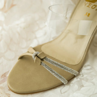 Rhinestone With Clear Strap Sandals Skin My Store