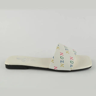 Neon Signature Slipper White Neon By Anum Hassan