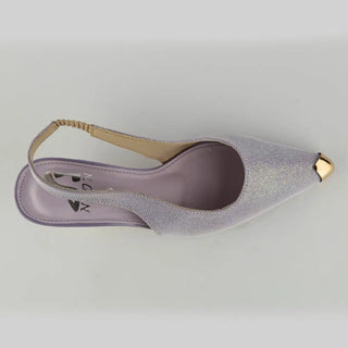 Luminous Spool Heel Purple Neon By Anum Hassan