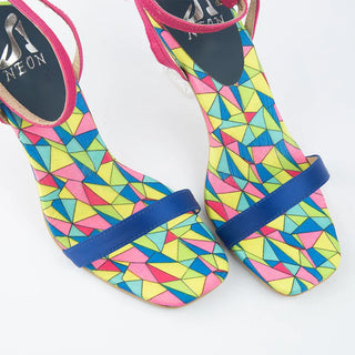 Multi Flip Heels Neon By Anum Hassan