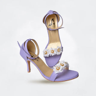 Floral Ankle Heels My Store