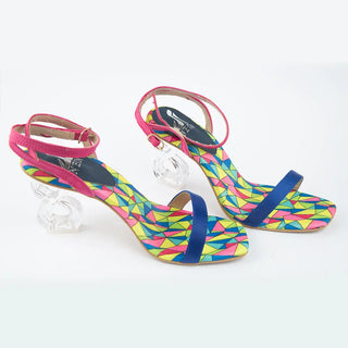 Multi Flip Heels Neon By Anum Hassan