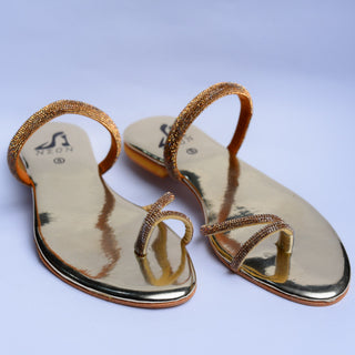 String Tie Flats Silver My Store