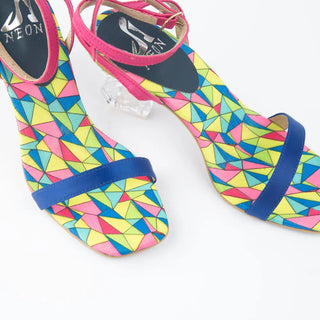 Multi Flip Heels Neon By Anum Hassan