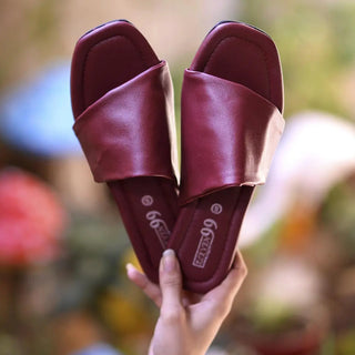 NBS-E9912 Maroon Slipper My Store