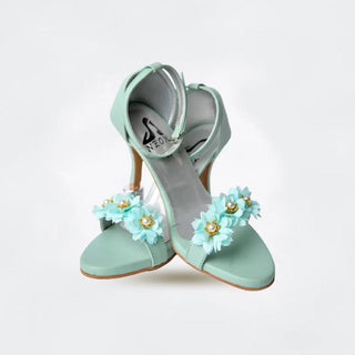 Floral Ankle Heels My Store