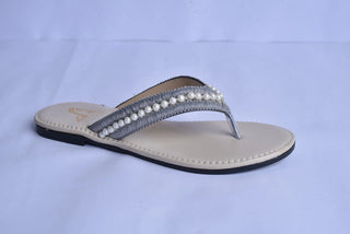 Neon Pearl Slippers White My Store