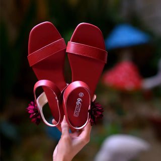 NBS-E9922 Maroon Sandal My Store