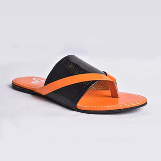 Flat Flip Flop With Crystal Slides Neon By Anum Hassan