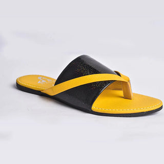 Flat Flip Flop With Crystal Slides Neon By Anum Hassan