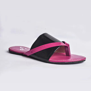 Flat Flip Flop With Crystal Slides Neon By Anum Hassan