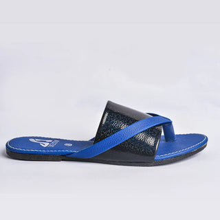 Flat Flip Flop With Crystal Slides Neon By Anum Hassan