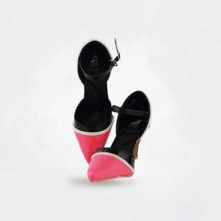 Black Strap Heels Shoes