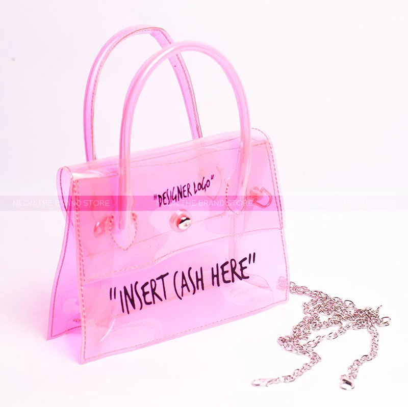 Pink Transparent bag