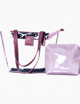 Two Pcs Transparent Tote Bags